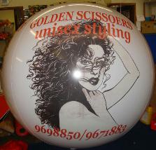 Helium advertising trade show balloons create excitement and sales. Giant 7ft. tradeshow balloons with artwork from $533.00. We can duplicate most artwork and logos.