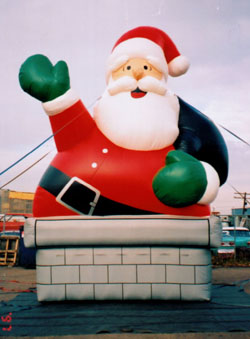 Santa Claus balloons for trade shows
